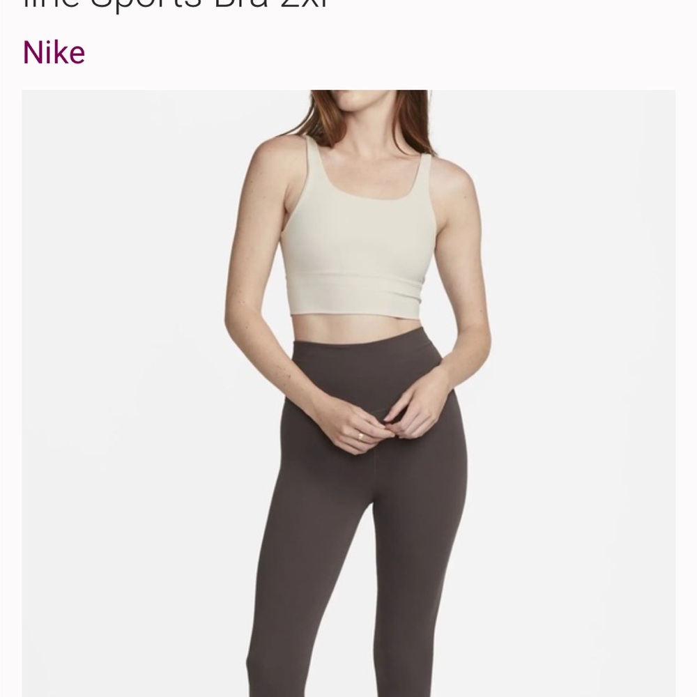 Nike Alate Solo Dri-FIT Longline Sports Bra Size Large - Picture 7 of 8